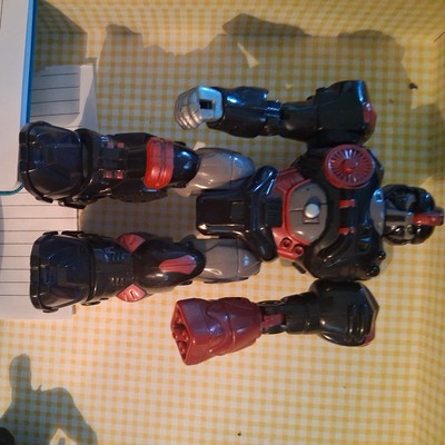 HAP-P-KID Toy Robot Transformer Walks Lights Up Action Figure 7  Tall