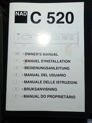 NAD C 520 Tuner Owners Manual Original