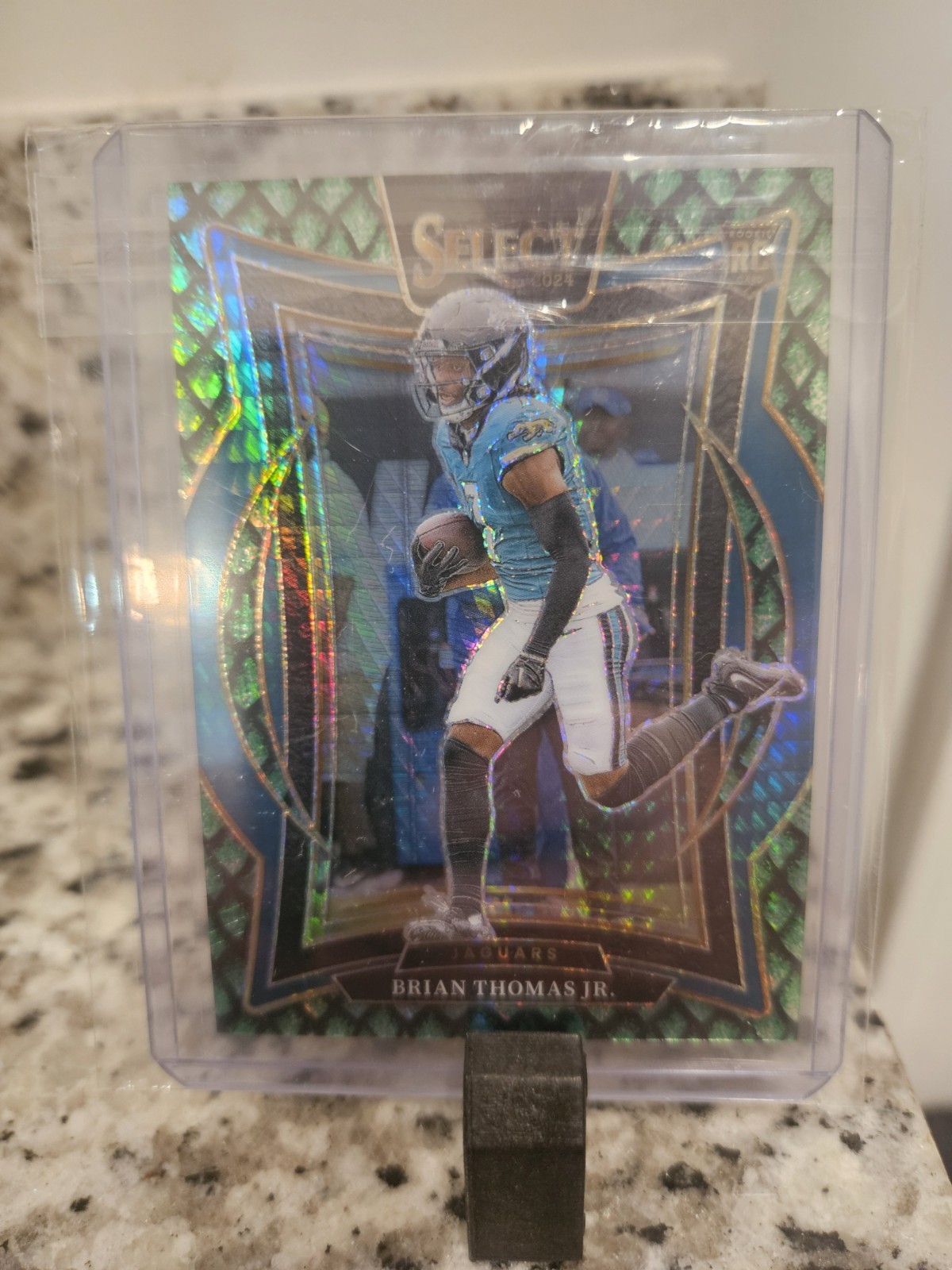 2024 Panini Select - Concourse Brian Thomas Jr. #91 Dragon Scale Prizm /81 (RC)