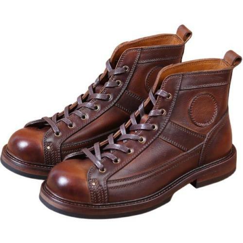 Men's Boots Biker boots Motorcycle Boots Retro Walking Casual Daily PU