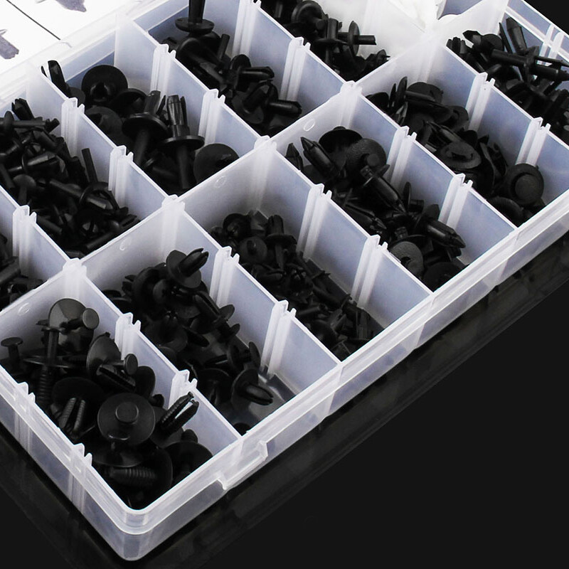 Push Pin Rivit Automotive Trim Parts 350-Piece Car Body Plastic Push Pin Rivet ...