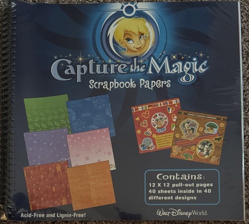Libro de recortes Disney Capture The Magic 12x12 encuadernado en espiral - NUEVO sellado