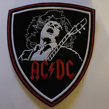 AC/DC Logo Angus Young Back Patch: New, Embroidered, Sew On, High Quality
