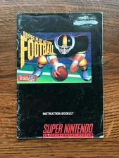 Super Play Action Football SNES Super Nintendo Instruction Manual Only