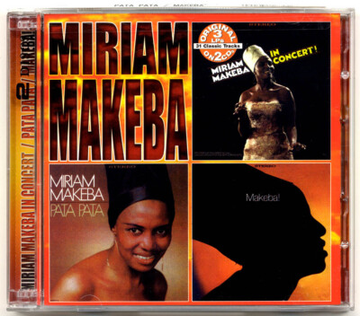 Miriam Makeba (3 Albums on 2 CD's) In Concert! / Pata Pata / Makeba! (NEW!)