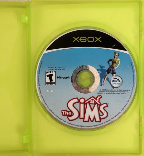Sims (Microsoft Xbox, 2003) Tested / No Manual / Replacement Cover Insert - Picture 4 of 5