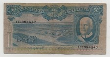 ANGOLA 50 ESCUDOS 1962 PICK 93 LOOK SCANS