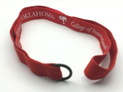 University of Oklahoma College International Studies Lanyard Glasses ID Holder