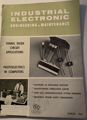 Vintage Industrial Electronics Engineering Maintenance Magazine August 1962 A35