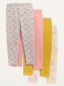 New 4-Pack Full-Length Jersey Leggings for baby Girls size 12-18months