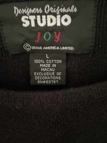 Designers Originals Studio Joy Christmas Holiday Sweater Vest Size Large - Picture 7 of 9