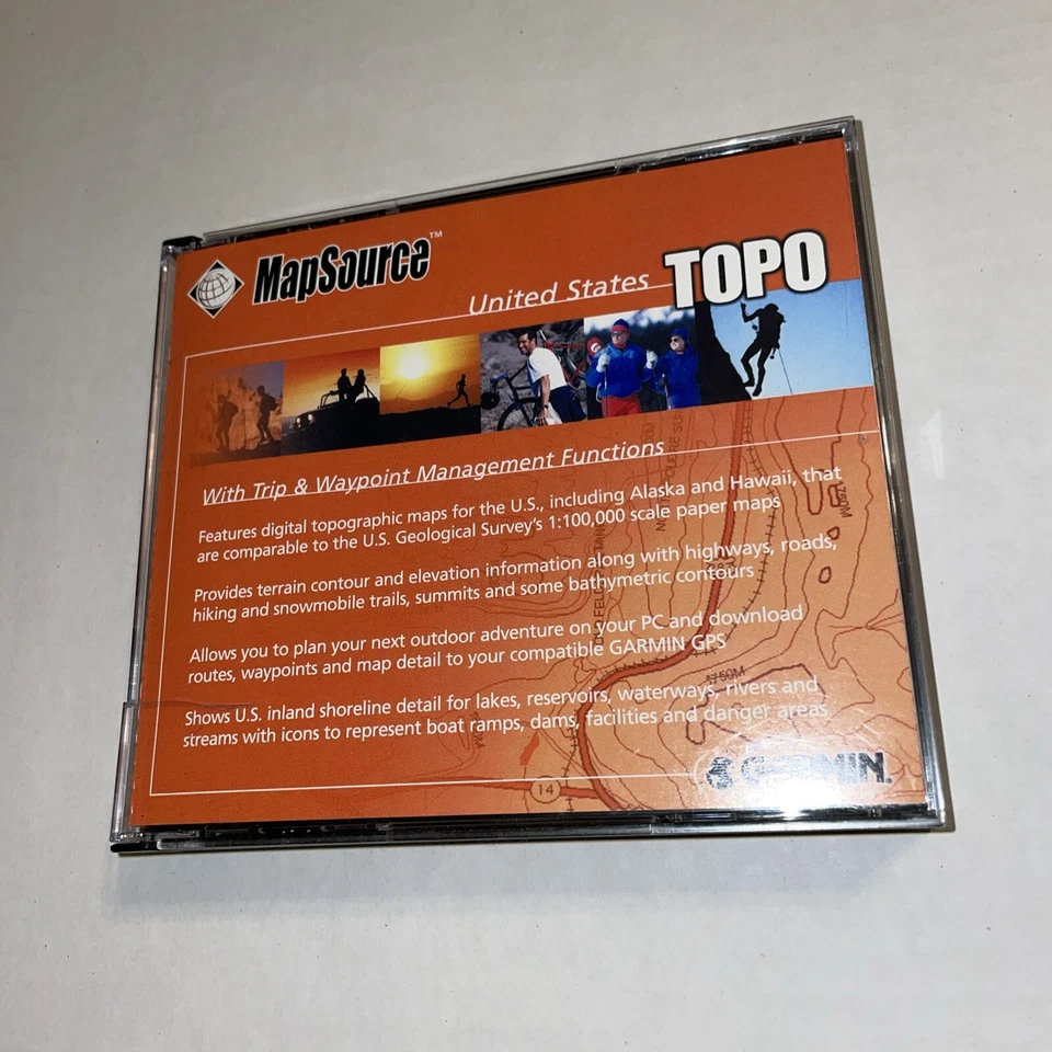Garmin MapSource United States TOPO Topographic V3.02 CD-ROM Maps for windows  - Image 2 of 4