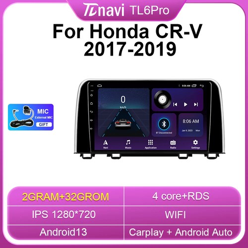 Android Car Radio For Honda CRV CR-V Multimedia Video Player GPS Screen Carplay - Picture 8 of 22