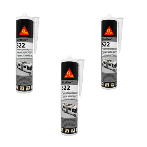 2x Sikaflex 221 Weiß 300 Ml Dauerelastisch, überlackierbar, Breites Haftspektrum