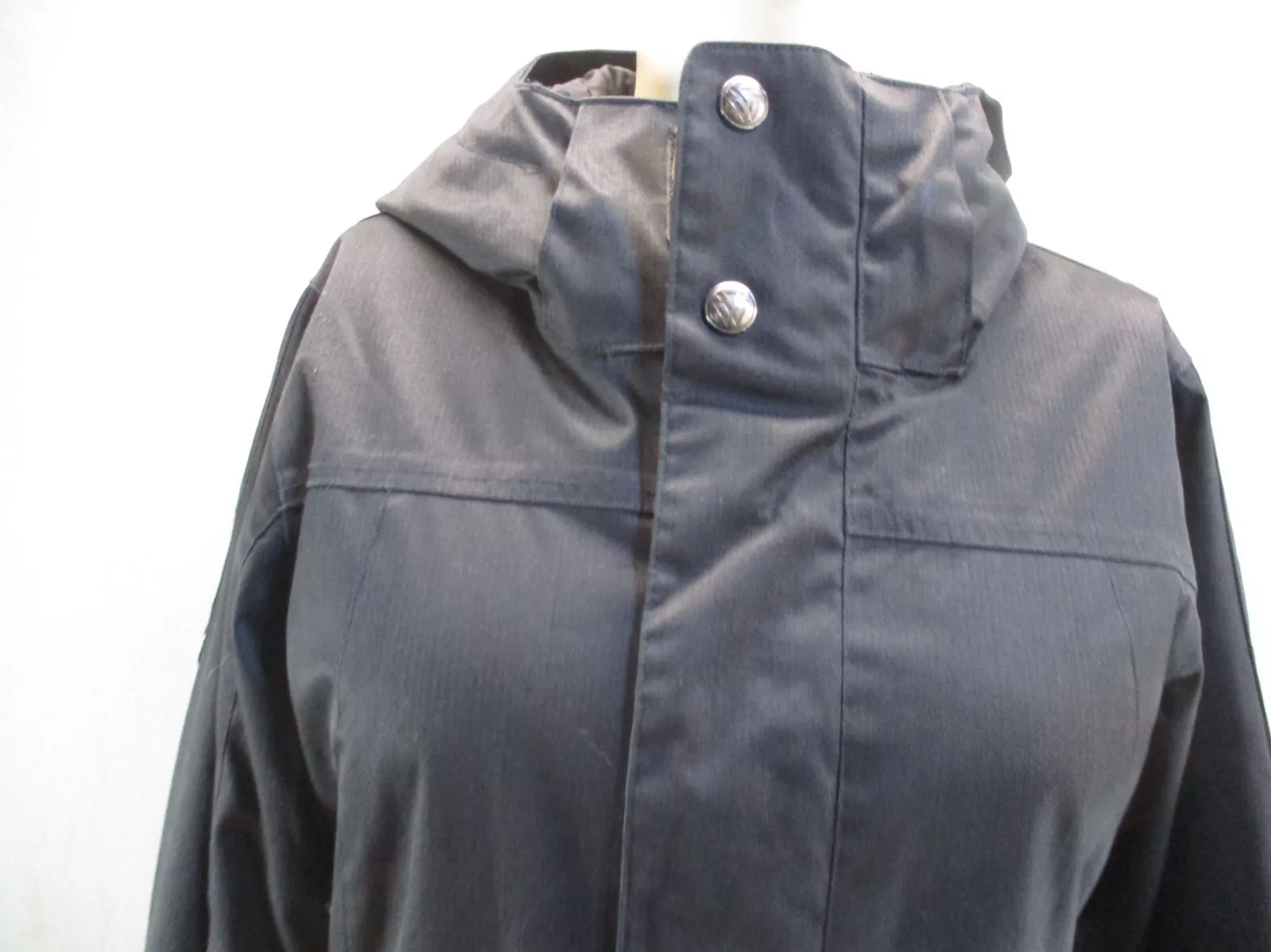 burton dry ride full zip snap powder skirt snowboard jacket