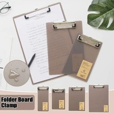 2Pcs Document Folder File Folder Board Ticket Bill Holder Menu Paper Clips