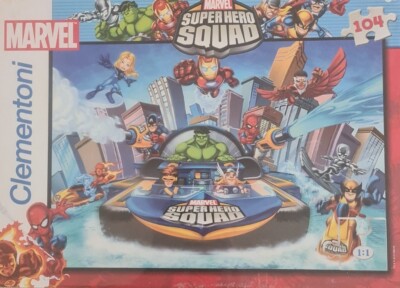 Clementoni von Marvel- Puzzle 104 teilig Super Hero Squad