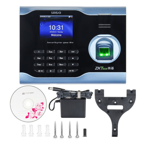 ZKTeco U160 TCP/IP WiFi Biométrico Reconocimiento de Huellas Dactilares Tiempo Reloj Asistencia - Imagen 8 de 12
