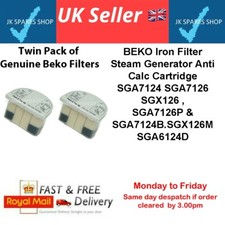 BEKO Iron Filter Steam Generator Anti Calc Cartridge SGA7124 SGA7126 SGX126 x2