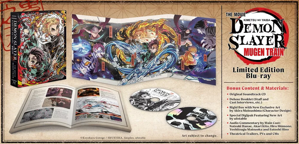  Demon Slayer (Kimetsu no Yaiba): The Movie - Mugen Train  [Blu-ray] : Various, Various: Movies & TV