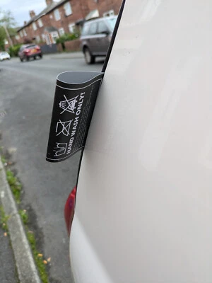 TAG YOUR CAR -Novelty Funny Logo Car Tag Label STD 100 x 130mm (100x65mm folded)