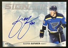 2023-24 UD SP Authentic Kasperi Kapanen Sign Of The Times Auto - St. Louis Blues