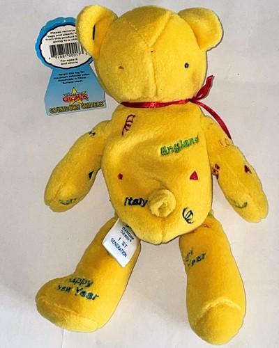 2000 Treasure Champs Dancin Dawn Countdown Critters Bear Plush Bean Bag #04348 - Picture 3 of 6