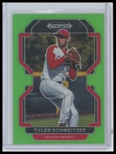 2022 Panini Prizm Draft Picks #PDP161 Tyler Schweitzer Lime Green #/75