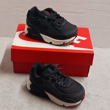 Toddler's 4c Nike Air Max 90 LTR Anthracite/Black-Team Red CD6868 022