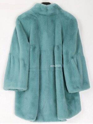 White Faux Fur Coat Handmade Warm Loose Fit For Women Luxurious Cozy Winter Outerwear