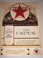 vintage Texaco star1992 calendar through the decades New old stock
