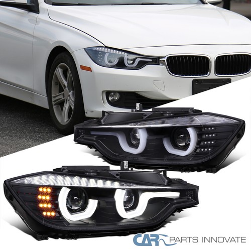 Fits 12-15 BMW F30 3-Series Black Halo 