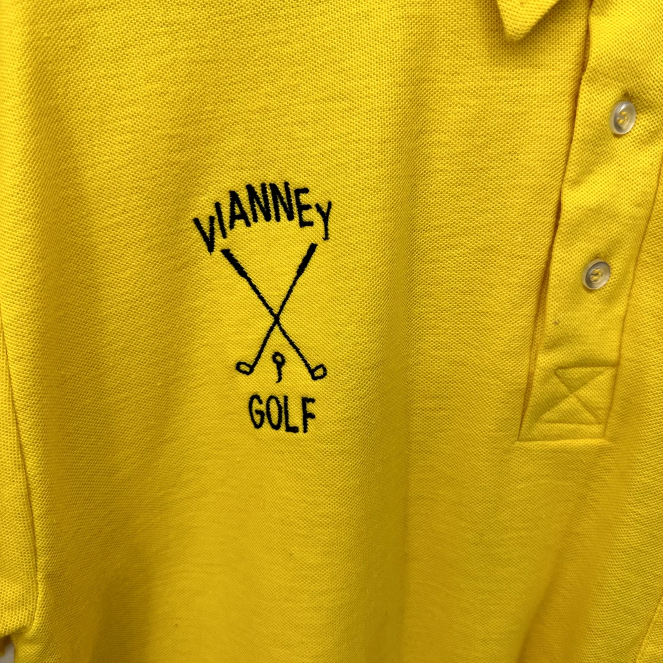Polo de golf vintage Vianney Griffins talla grande pantalla estrellas puntada única Foto 3 de 4