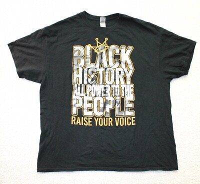 Black History Power To The People Men's Short Sleeve T-Shirt Black