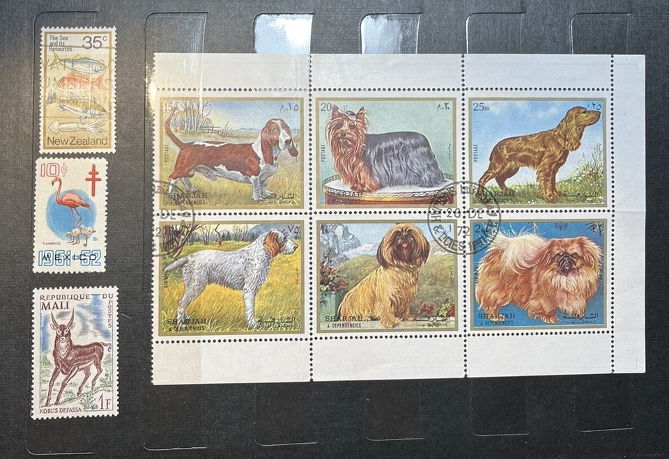 206 мировых марок - животные, птицы, рыбы и раковины из 47 стран в наличии книга - Изображение 2 из 4