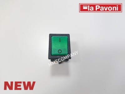 La Pavoni Parts   Green Brew Group Switch 125V/250V for Professional - 435061