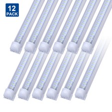 12 Pack T8 8FT 72W 8Foot Led Tube Light Bulbs 8' Led Shop Light Fixture 6000K