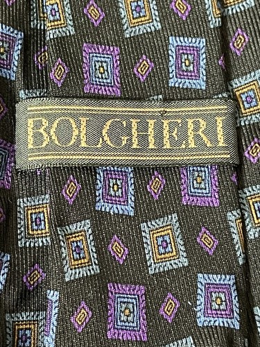 Lot of 7 Assorted Mens Neck Ties Italy DKNY Bruno Bolgheri Zylos - Picture 9 of 9
