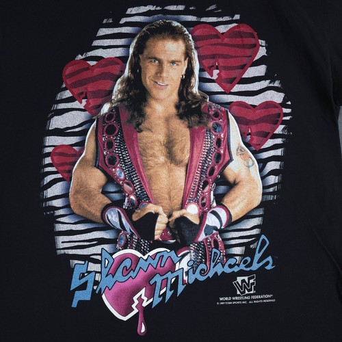Vintage Shawn Michaels Heartbreak Kid Shirt Large 1997 Titan Sports WWF WWE HBK