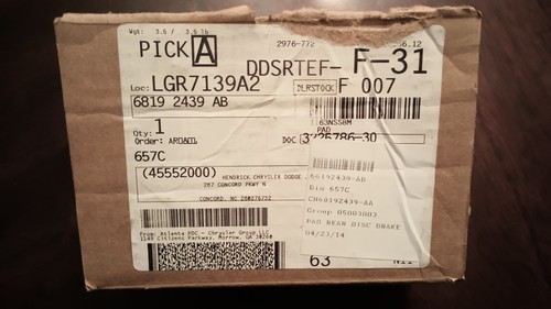 68159138AA MOPAR OEM Disc Brake Pad Set - Bild 3 von 7