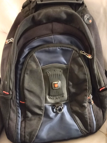 Swiss Gear Back Pack Navy / Gray / Black Laptop Tablet Heavy Duty
