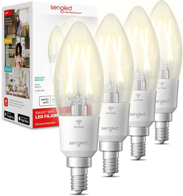 Smart Light Bulbs, Wifi Candelabra Led Bulbs, Smart Edison Vintage Bulb, E12 Sma