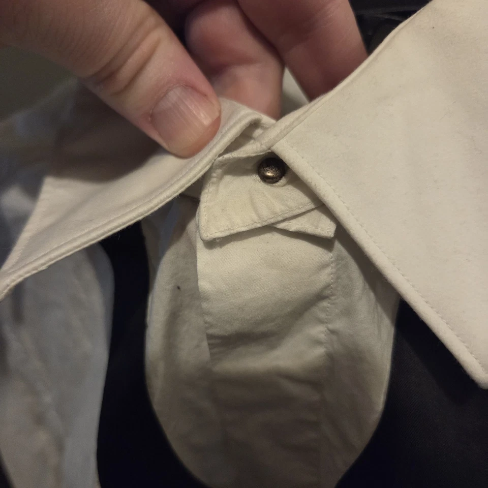 Camisa de esmoquin para hombre Maison Martin Margiela X H&M en blanco talla mediana DIFÍCIL DE... Foto 3 de 4