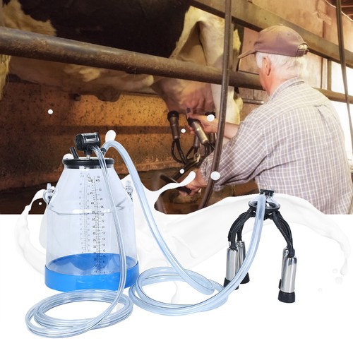 Portable Transparent 32L Cow Milker Dairy Milking Machine Bucket Tank Barrel SPG - Picture 3 of 7