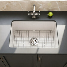 HOROW 27x19 Fireclay Kitchen Sink Porceline Ceramic Apron Front Single Bowl Barn