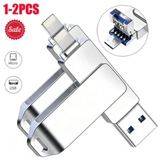 1-2pcs USB 3.0 Flash Drive 2TB Type C Memory Photo Stick for iPhone Android iPad