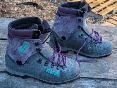 Scarpa Inverno Purple Heavy Hard Shell Mountaineering Boots Men's Size 11  US