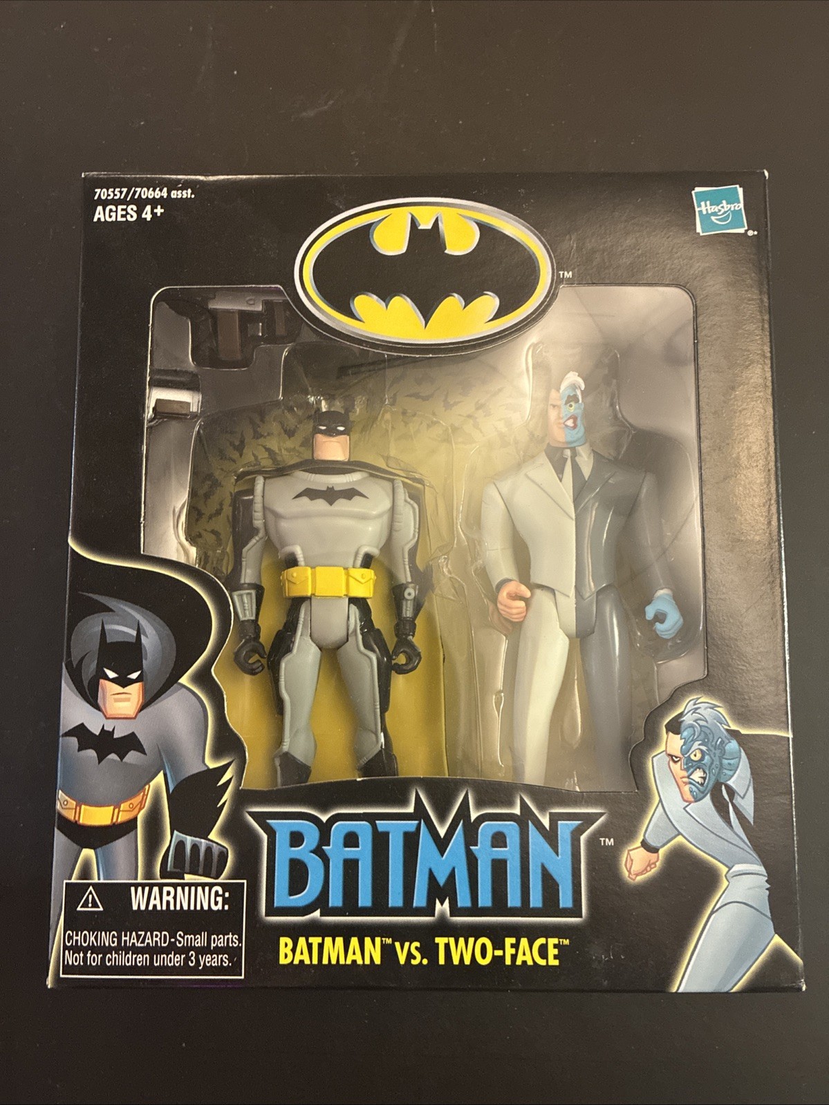Hasbro 2001 DC Batman Walmart Exclusive Batman vs Two-Face 5" Figures New Sealed