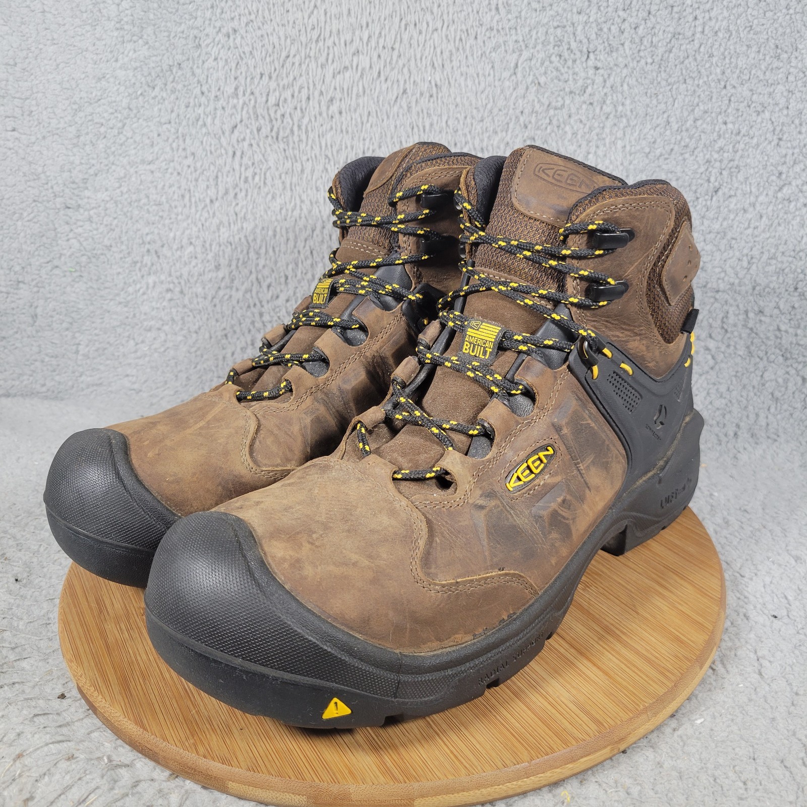 Stivali da lavoro KEEN Utility uomo Dover 6" impermeabili punta in fibra di carbonio taglia 13 D