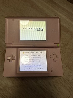 Nintendo DS Lite Handheld Console - Coral Pink Peach - w/ Charger